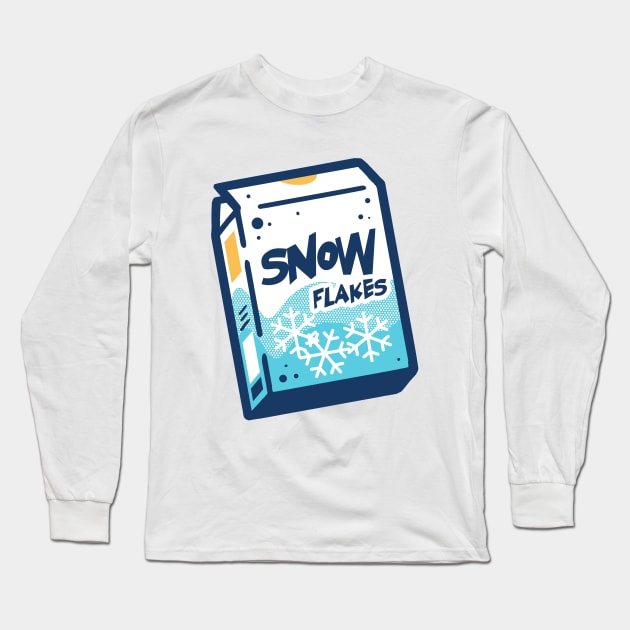 Snow Flakes Cereal Long Sleeve T-Shirt by wehkid